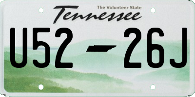 TN license plate U5226J