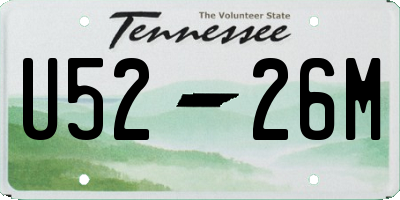 TN license plate U5226M