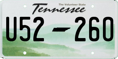 TN license plate U5226O