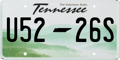 TN license plate U5226S