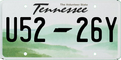 TN license plate U5226Y