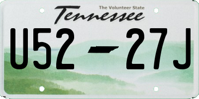 TN license plate U5227J