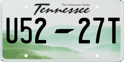 TN license plate U5227T