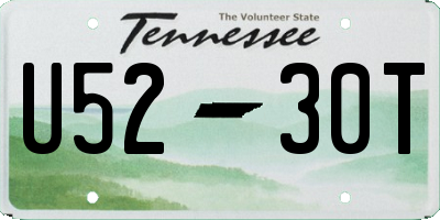 TN license plate U5230T