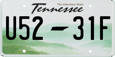 TN license plate U5231F