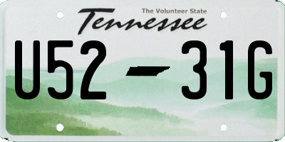 TN license plate U5231G