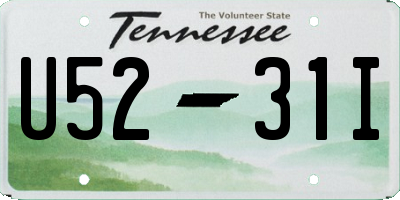 TN license plate U5231I