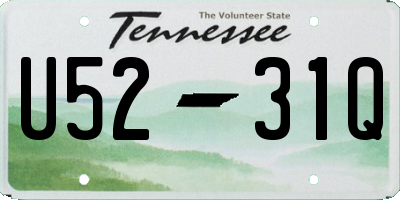 TN license plate U5231Q