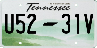 TN license plate U5231V