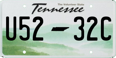 TN license plate U5232C