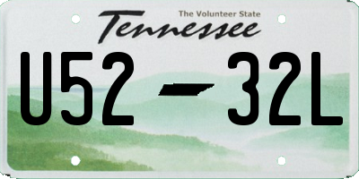 TN license plate U5232L
