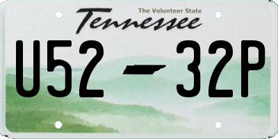 TN license plate U5232P
