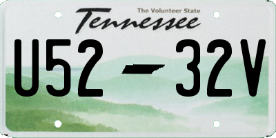 TN license plate U5232V