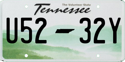 TN license plate U5232Y