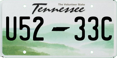 TN license plate U5233C