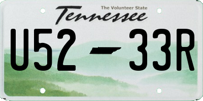 TN license plate U5233R