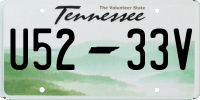 TN license plate U5233V