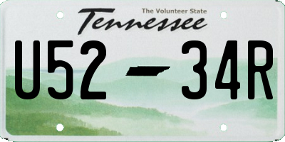 TN license plate U5234R
