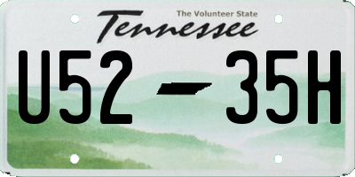 TN license plate U5235H