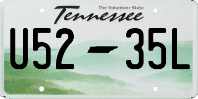 TN license plate U5235L