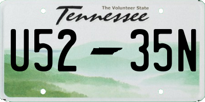 TN license plate U5235N