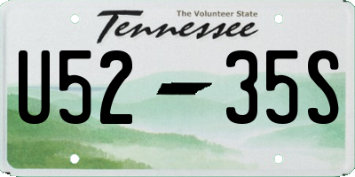 TN license plate U5235S