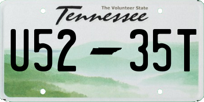TN license plate U5235T