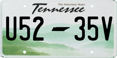 TN license plate U5235V