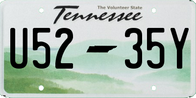TN license plate U5235Y