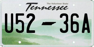 TN license plate U5236A