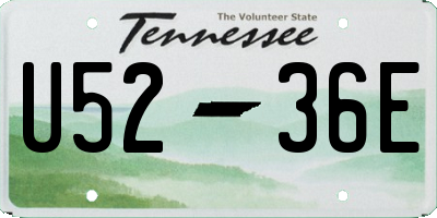 TN license plate U5236E