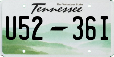 TN license plate U5236I
