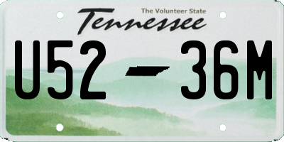 TN license plate U5236M