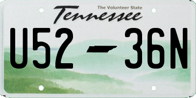 TN license plate U5236N