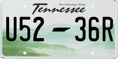 TN license plate U5236R