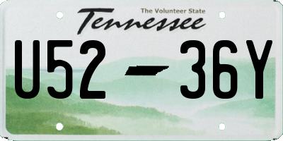 TN license plate U5236Y