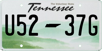 TN license plate U5237G