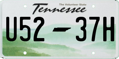 TN license plate U5237H