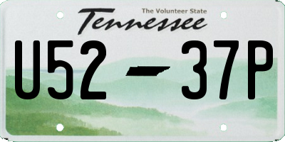 TN license plate U5237P