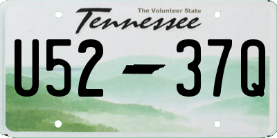 TN license plate U5237Q