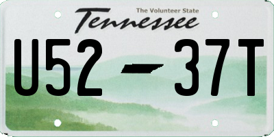 TN license plate U5237T