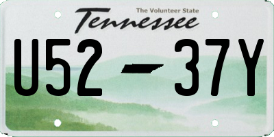 TN license plate U5237Y