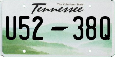 TN license plate U5238Q