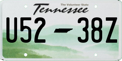 TN license plate U5238Z