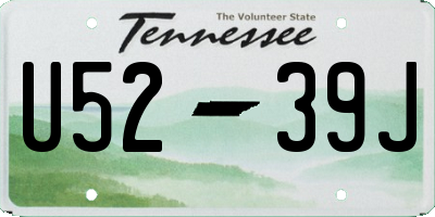TN license plate U5239J
