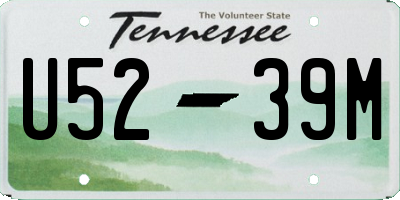 TN license plate U5239M