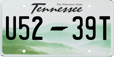 TN license plate U5239T