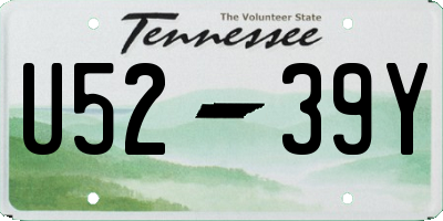 TN license plate U5239Y