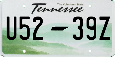 TN license plate U5239Z