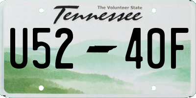 TN license plate U5240F